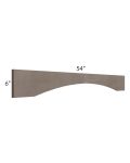 Natural Grey Shaker 54" Valance (Trimmable) (Accessories)