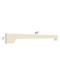 Casselton Ivory 60" Arched Valance
