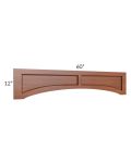 Phoenix Caramel Glaze 60" Raised Panel Door Valance 