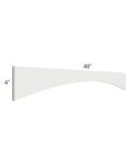 Palisades White 48" Arched Valance