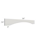 Midtown Light Grey Shaker 54" Arched Valance