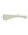 Midtown Pistachio Green Shaker 54" Arched Valance