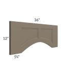 Tuscan Stone 36" Arched Recessed Panel Valance (Trimmable)