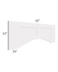 Tuscan Cloud 42" Arched Raised Panel Valance (Trimmable)