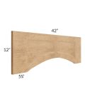 Tuscan Timber 42" Arched Raised Panel Valance (Trimmable)