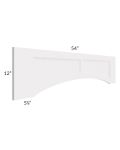 Tuscan Cloud 54" Arched Raised Panel Valance (Trimmable)