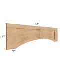Vienna Timber 54" Arched Raised Panel Valance (Trimmable)