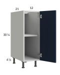 Harbor Navy 12" Full Height Door Vanity Base Cabinet