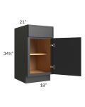 Vienna Black 18" Vanity Base Cabinet