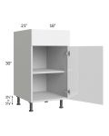 Milan White Gloss 18" Vanity Base Cabinet