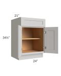 Midtown Light Grey Shaker 24" Vanity Base Cabinet