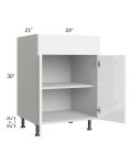 Milan White Gloss 24" Vanity Base Cabinet