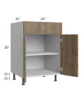 Milan Pecan 24" Vanity Base Cabinet