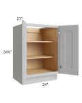 Imperial Painted Grey 24" Full Height Door Vanity Base Cabinet