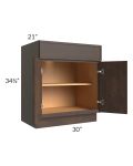Vienna Kona Brown 30" Vanity Base Cabinet