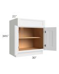 Union White 30" Vanity Base Cabinet