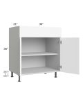 Milan White Matte 30" Vanity Base Cabinet