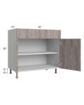 Milan Hazel 36" Vanity Base Cabinet