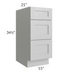 15" Vanity 3-Drawer Base Cabinet
