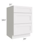 Tuscan Cloud 24" Vanity Drawer Base Cabinet