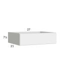 Euro Gloss White 27" Knee Drawer
