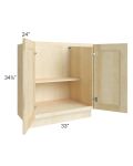 Unfinished Shaker 33" Full Height Door Base Cabinet