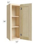 Unfinished Shaker 12x36 Wall Cabinet