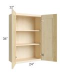 Unfinished Shaker 24x36 Wall Cabinet