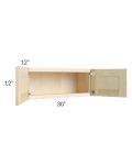 Unfinished Shaker 30x12 Wall Cabinet