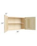 Unfinished Shaker 36x24 Wall Cabinet
