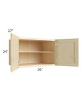 Unfinished Shaker 36x24x27 Wall Cabinet