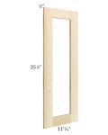 Unfinished Shaker 12x36 Glass Door Only