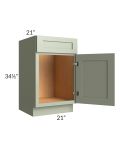 Midtown Pistachio Green Shaker 21" Vanity Sink Base Cabinet
