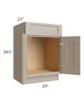 Tuscan Oyster 24" Vanity Sink Base Cabinet