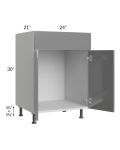 Milan Grey Gloss 24" Vanity Sink Base Cabinet