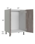 Milan Hazel 24" Full Height Door Vanity Sink Base Cabinet