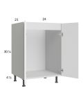 Euro Gloss White 24" Full Height Door Vanity Sink Base Cabinet