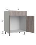 Milan Hazel 27" Vanity Sink Base Cabinet