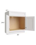 Midtown Cloud Shaker 30" Vanity Sink Base Cabinet