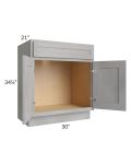 Gramercy Grey Mist 30" Vanity Sink Base Cabinet