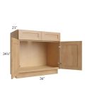 Midtown Timber Shaker 36" Vanity Sink Base Cabinet