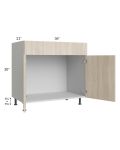 Milan Natural 36" Vanity Sink Base Cabinet
