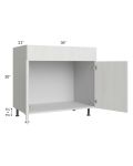 Milan Cream 36" Vanity Sink Base Cabinet