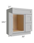 30" Vanity Sink and Drawer Combo (Drawers on Right)