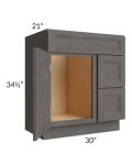 30" Vanity Sink and Drawer Combo (Drawers on Right)