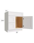 30" Vanity Sink and Drawer Combo (Drawers on Left)
