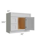 Tuscan Painted Grey 42" Vanity Sink and Drawer Combo