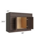 Tuscan Kona Brown 48" Vanity Sink and Drawer Combo