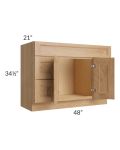 Tuscan Timber 48" Vanity Sink and Drawer Combo