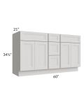 60" Vanity Sink and Drawer Combo